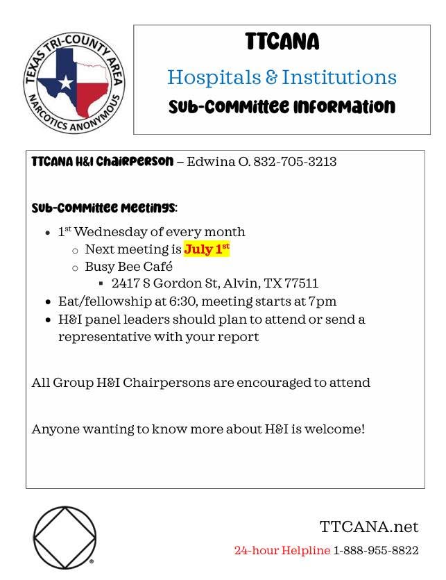 Hospitals & Institutions Subcommittee