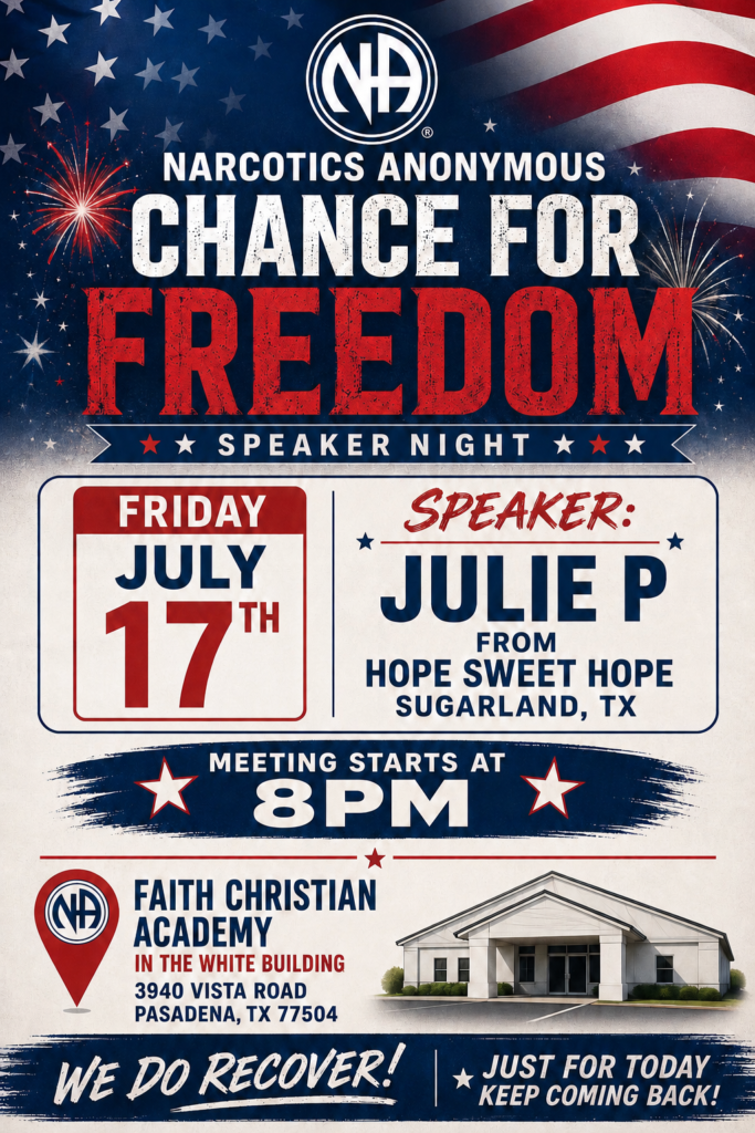 Speaker Meeting - Julie P - Chance for Freedom