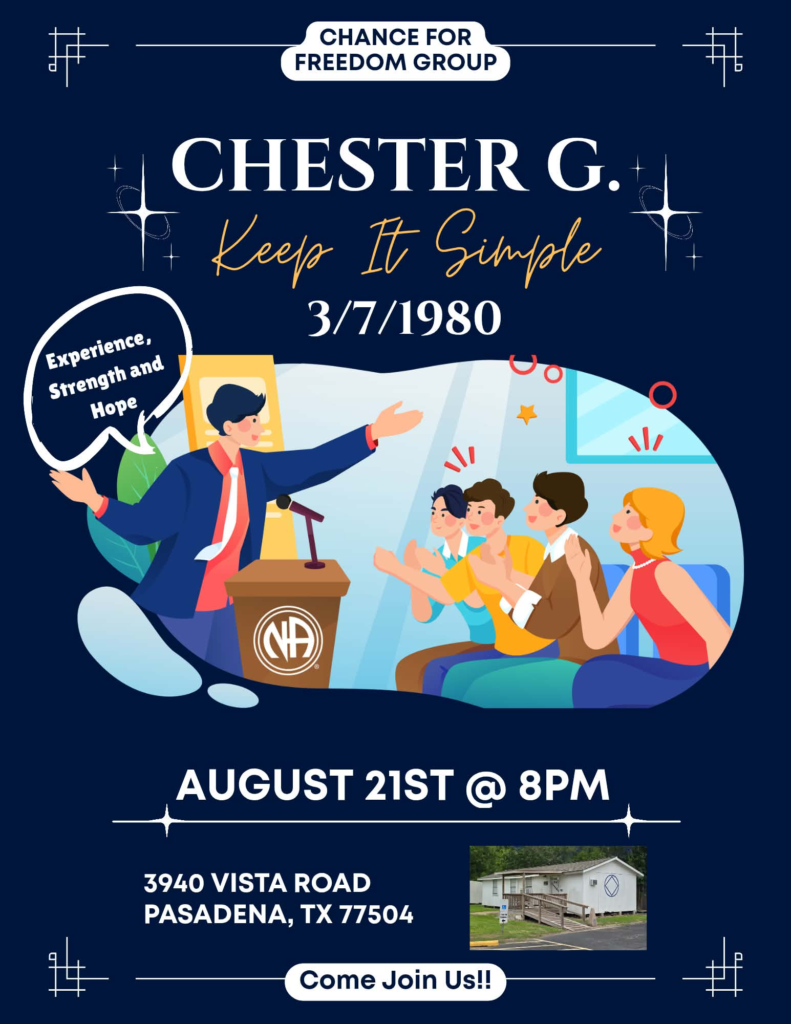 Speaker Meeting - Chance for Freedom - Chester G