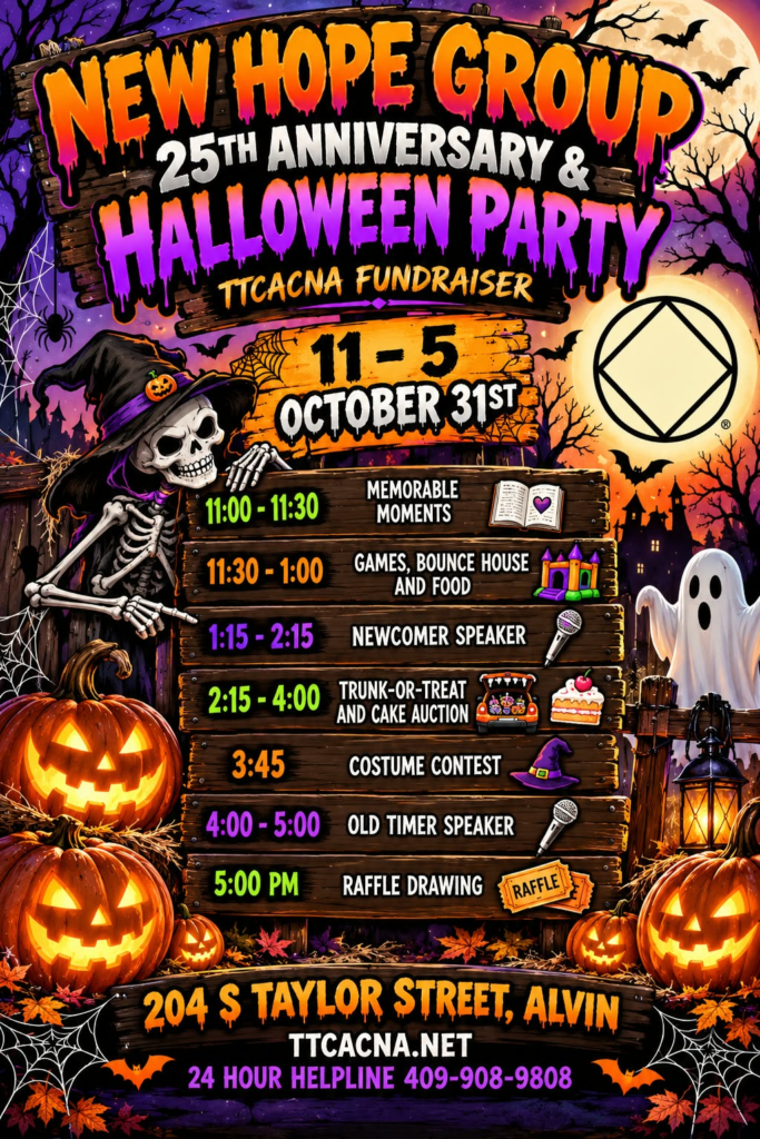 New Hope 25th Anniversary TTCANA Fundraiser & Halloween Party